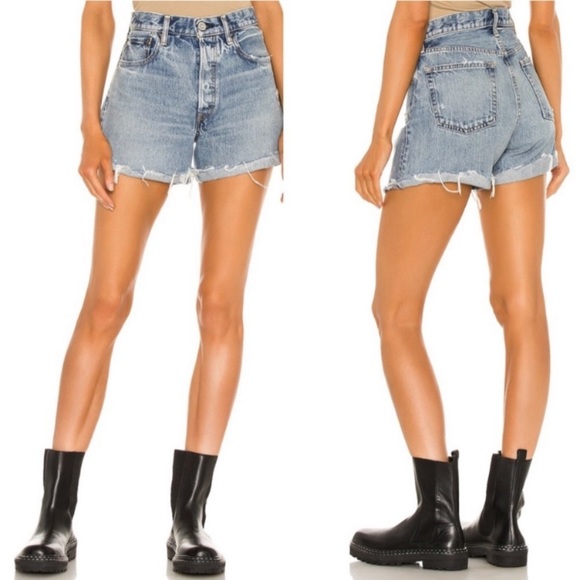 MOUSSY VINTAGE Upland Cut Off Denim Shorts SIZE 23 NWT - Picture 4 of 13